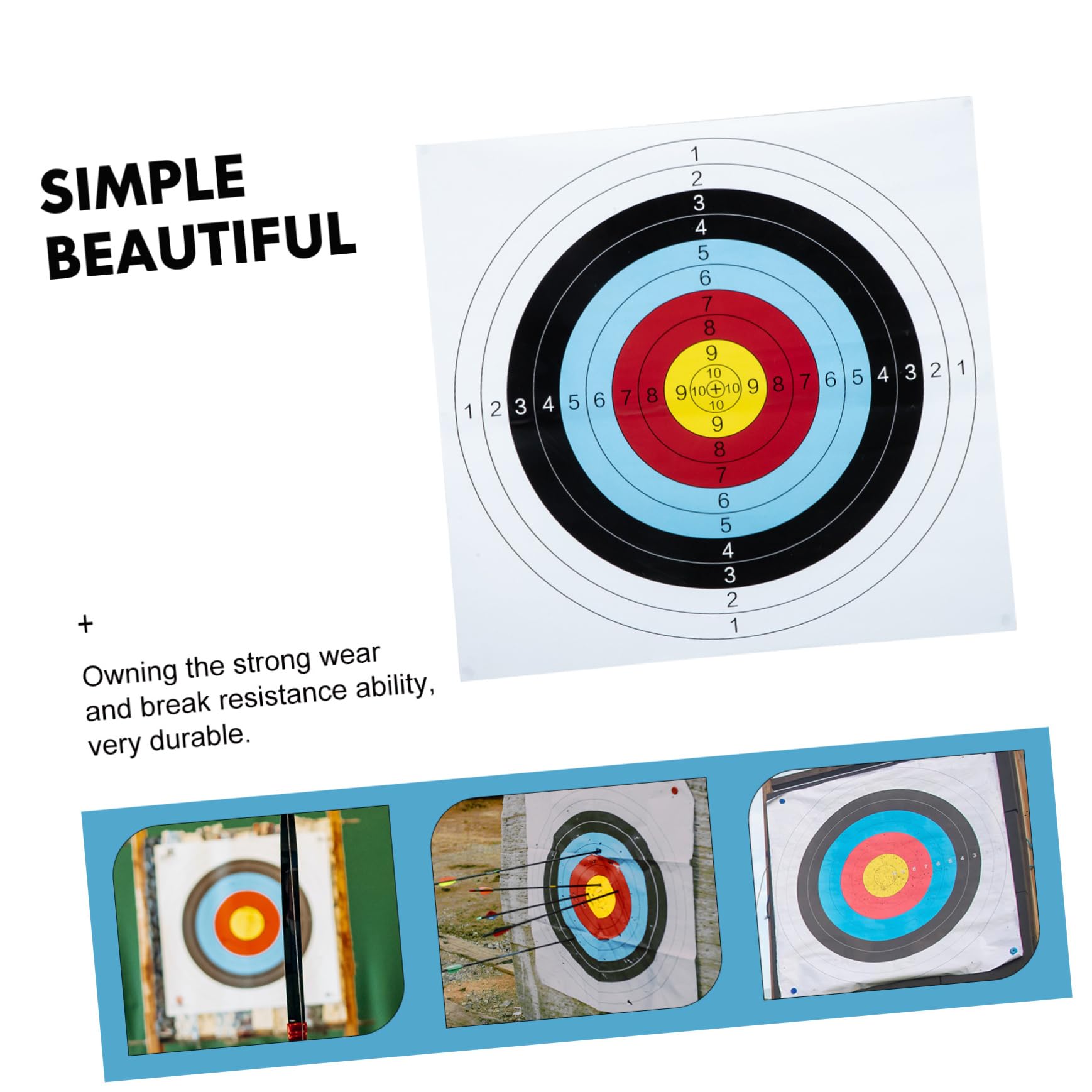 Parliky Cardboard Targets for Shooting Archery Targets for Practicing Outdoor Use