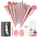 Koccido Makeup Brushes 22 Pcs Makeup Kit,Foundation Brush Eyeshadow Brush Make up Brushes Set (Pink, 22 Piece Set Large)