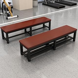 Banco de otomano de Almacenamiento: Banco de Entrada Grande y Sala de Estar con Soporte de Metal, diseño sólido al Aire Libre para Comedor y pasillos