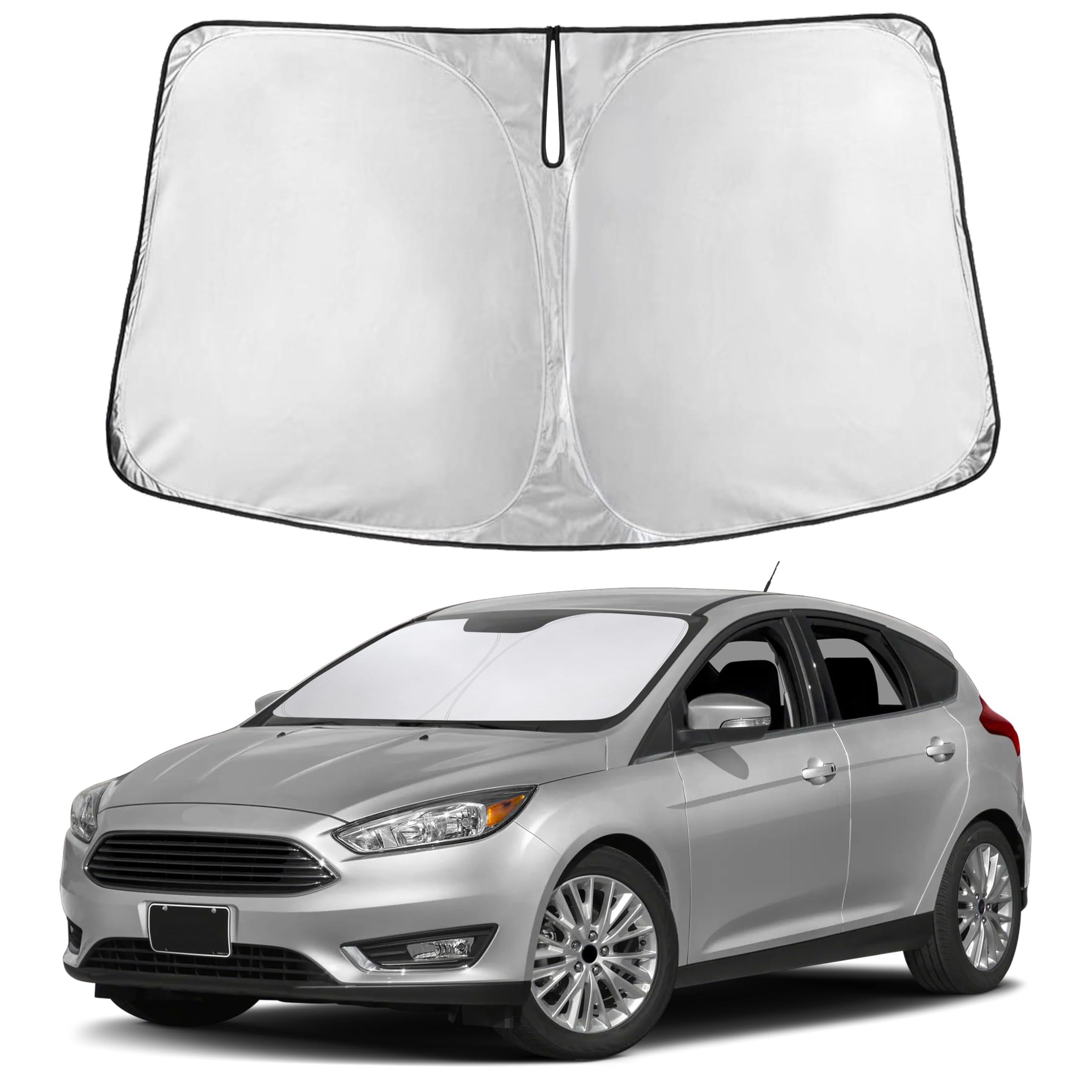 EcoNour Windshield Sunshade Compatible for Ford Focus 2012-2016 2017 2018