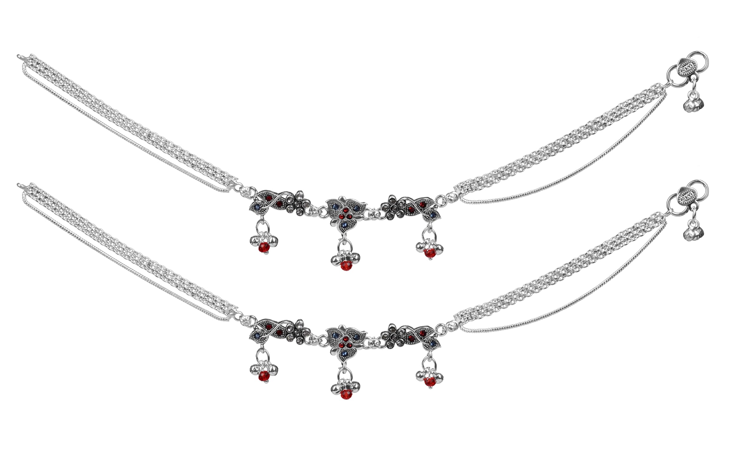 playal For Women Stylish |Payal For Girls With Ghunghroo | Payal For Girls Stylish With Red Moti | Anklets Giftable | Anklet Pair Studed With Diamond | SKJH Payal (B0CL2KLKXR) Amazon Price History, Amazon Price Tracker