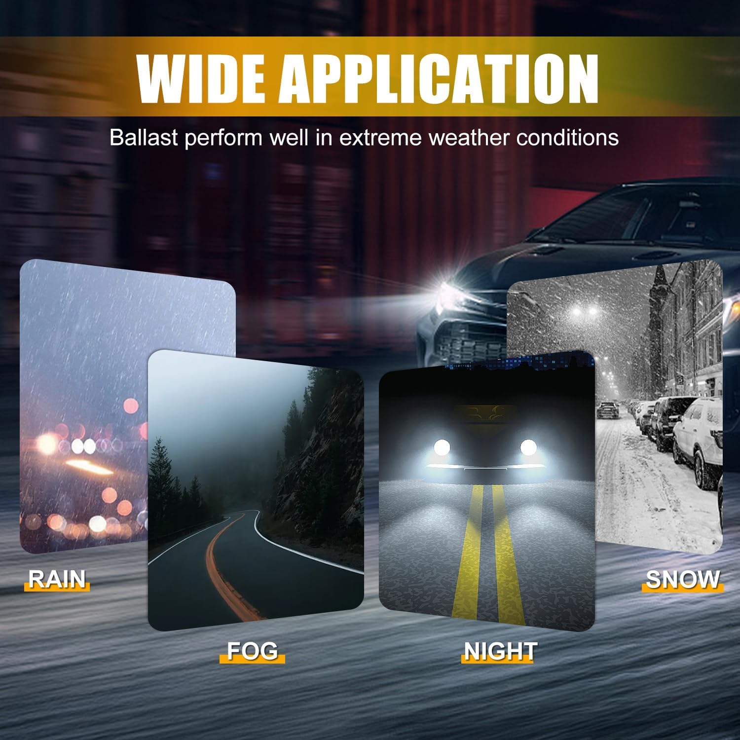 HID Ballast for Lexus RX350 2007-2009 - Xenon Headlight Ballast Replacement (OE 85967-50020) with D2S Bulb - Alloy Housing, Direct Fit, Waterproof & Durable