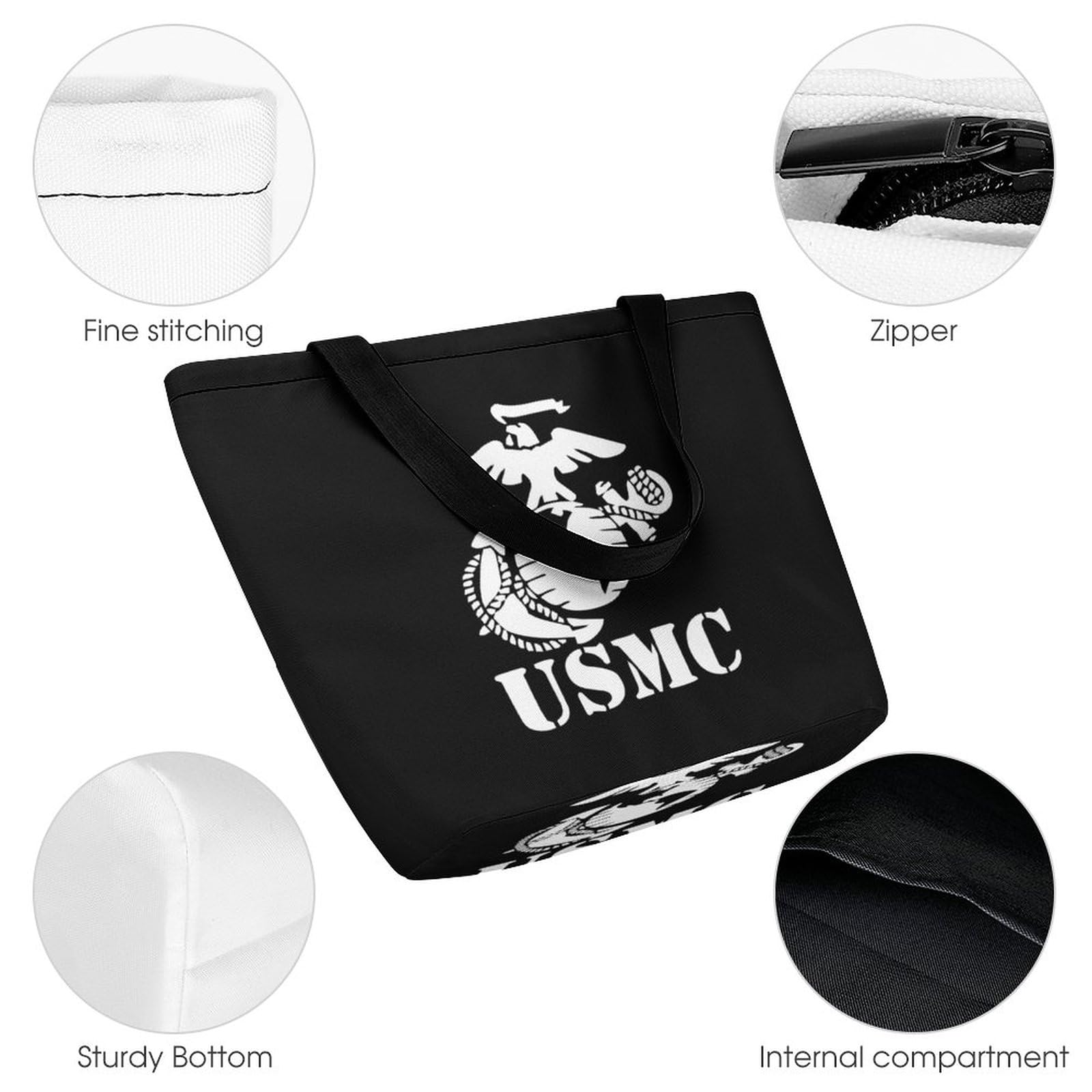 Amazon.co.jp: トートバッグ アメリカ 海兵隊 USMC ショッピングバッグ 