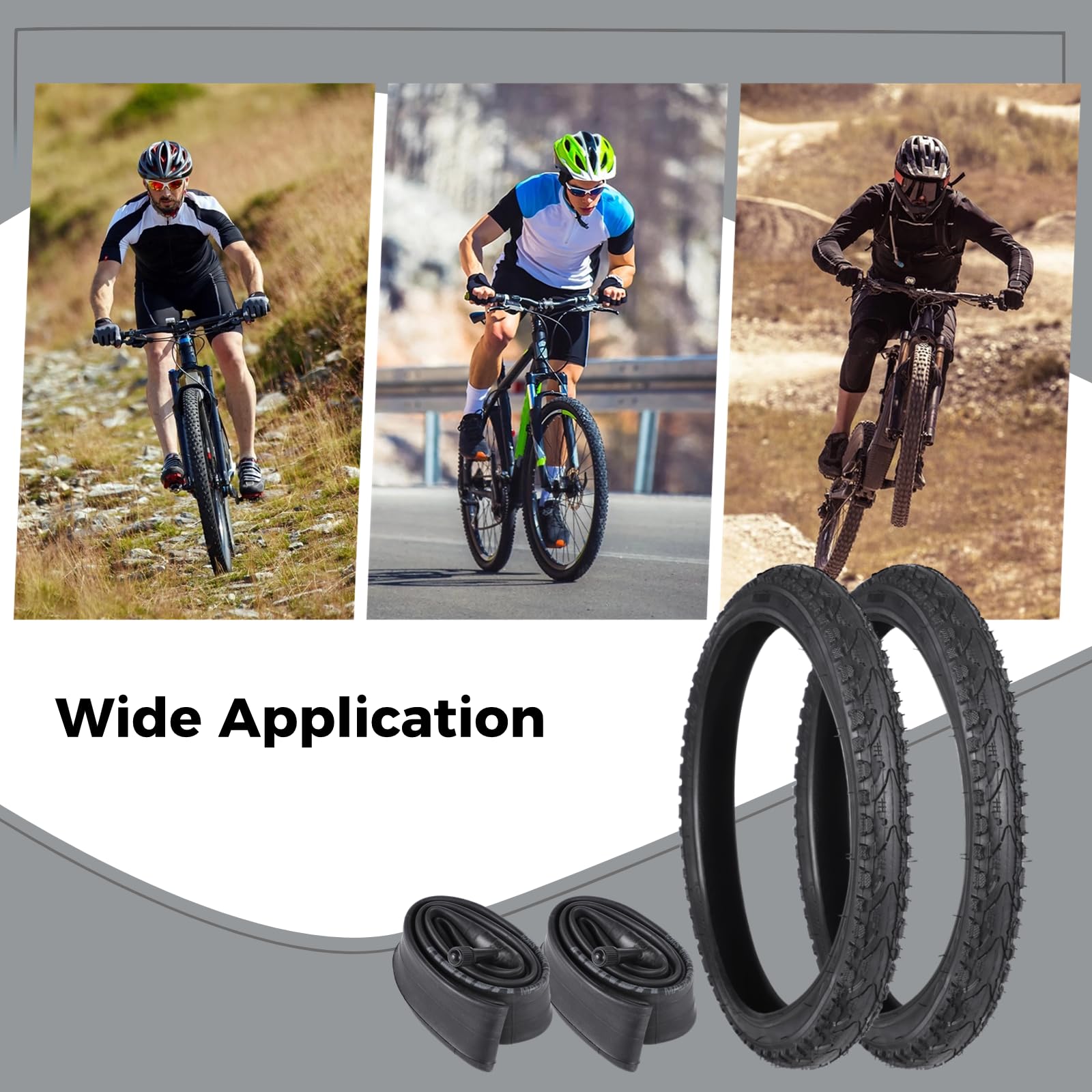 Amazon | 自転車タイヤ 16x1.75/47-305 2本 自転車チューブ 16インチ x 