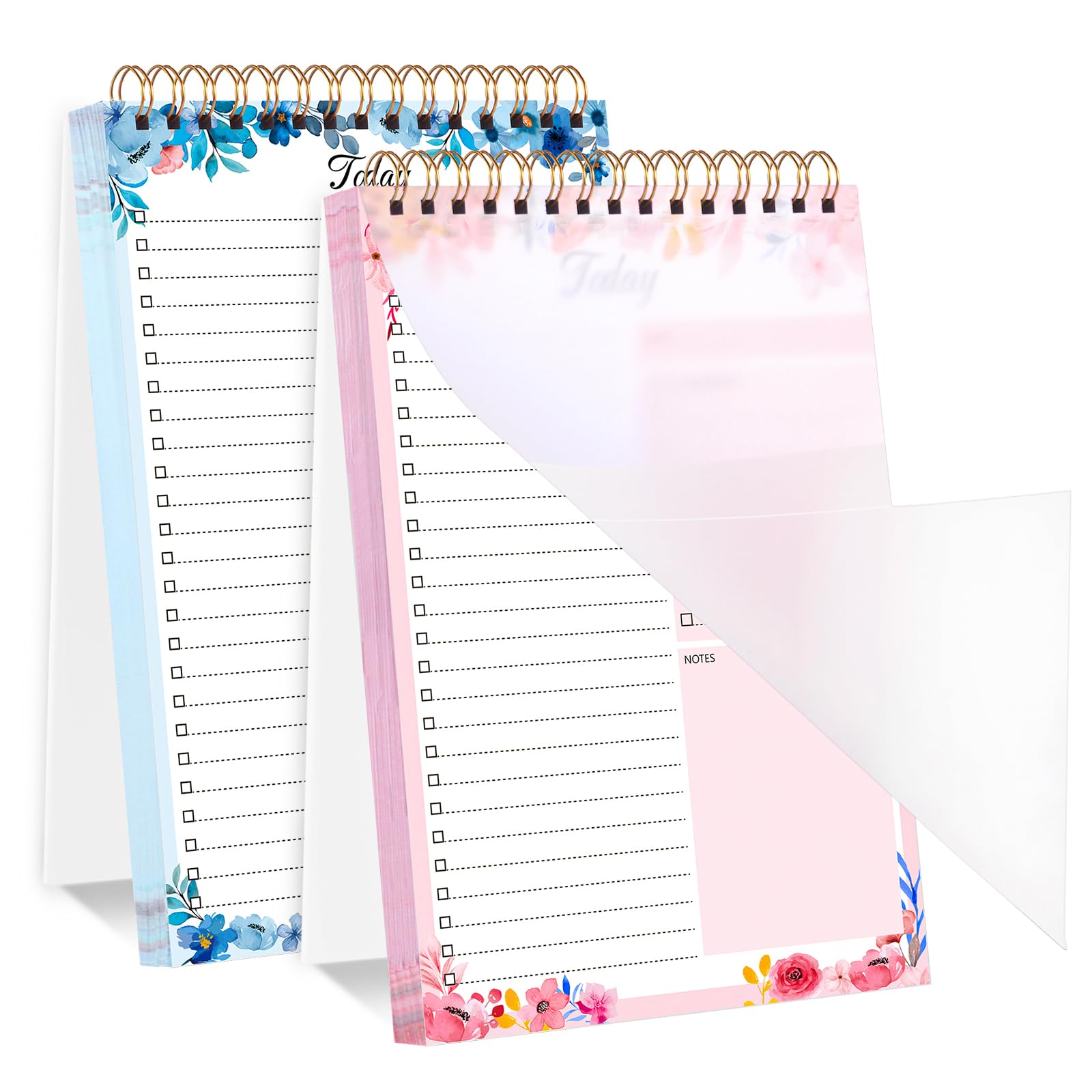 Thboxes 2 Packs To Do List Notepad, 104 Pages To Do List Notebook A5 Undated Daily Planner Notepad with Task Checklist Home Office School Supplies