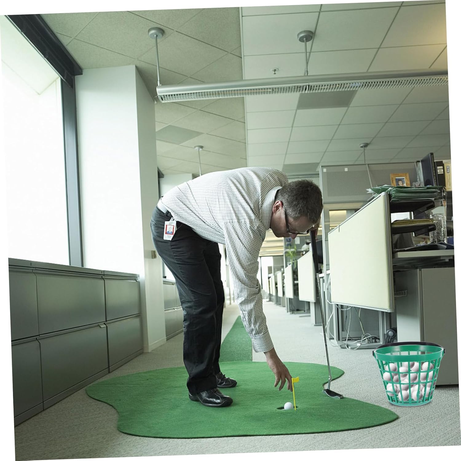 KICHOUSE Golf Basket Golf Golf Range Basket Storage Basket Buckets Golf Ball Basket with Lid Baskets Woven Basket
