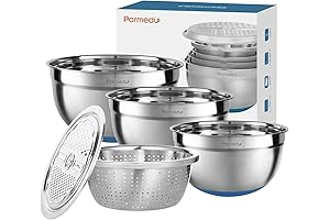 Multifunctional 5-in-1 Digital Mixing Bowl Set with Scale