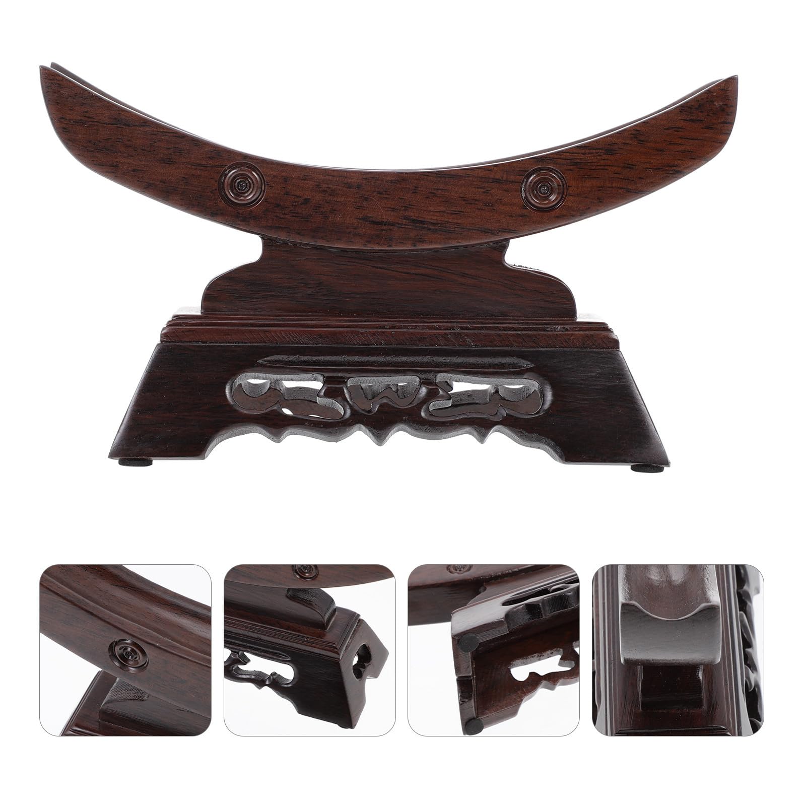 Soporte de Espada de Madera Estante de Espadas de Escritorio Portaespadas Decorativo para Decoración Hogar