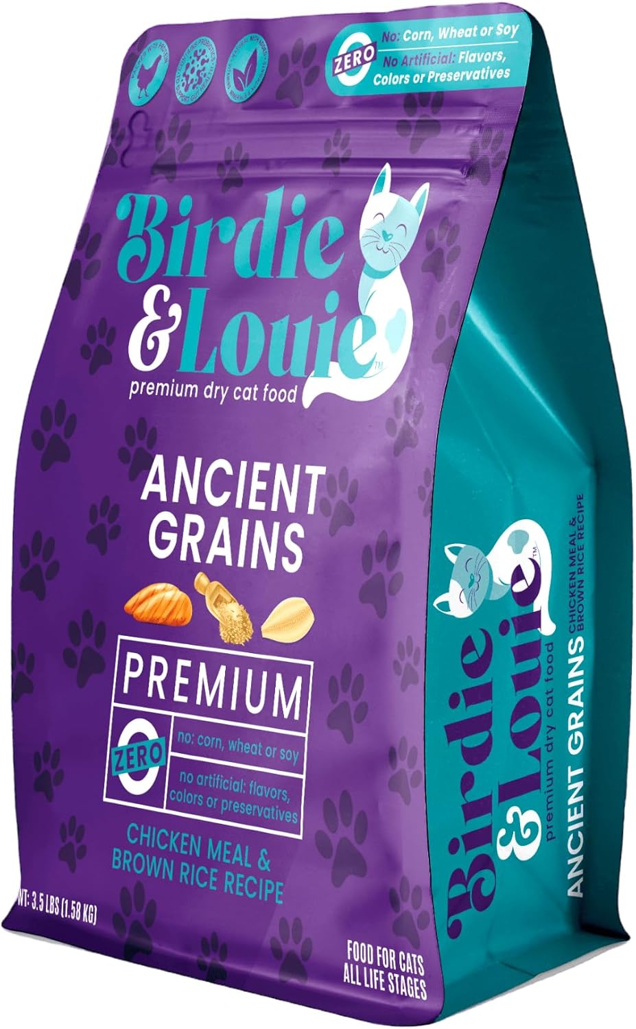 Birdie & Louie Chicken & Brown Rice Dry Cat Food, 56 OZ
