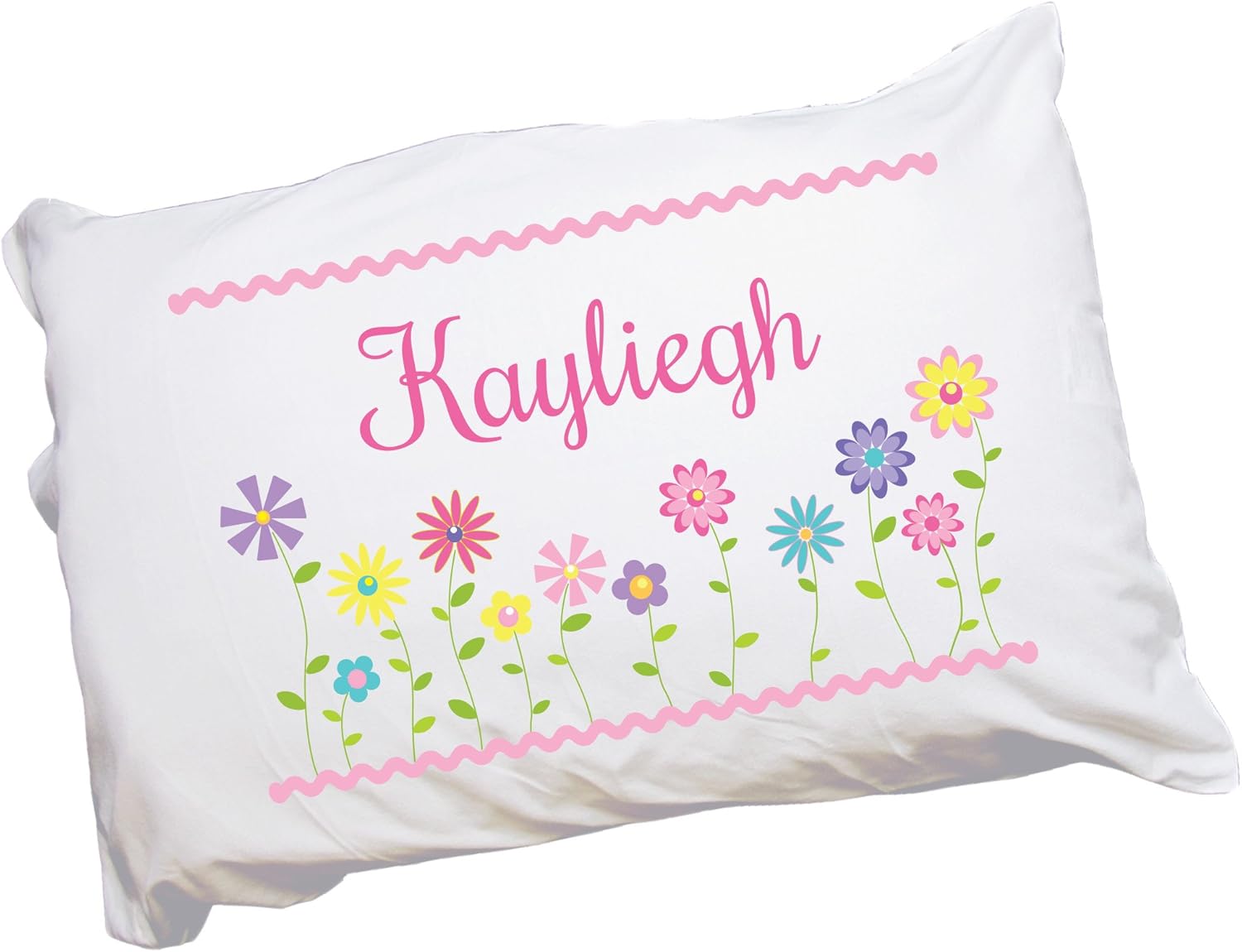 My Bambino Girl's Custom Stemmed Flowers Pillowcase Large | Birthday Gift for Girls (Stemmed Flowers)