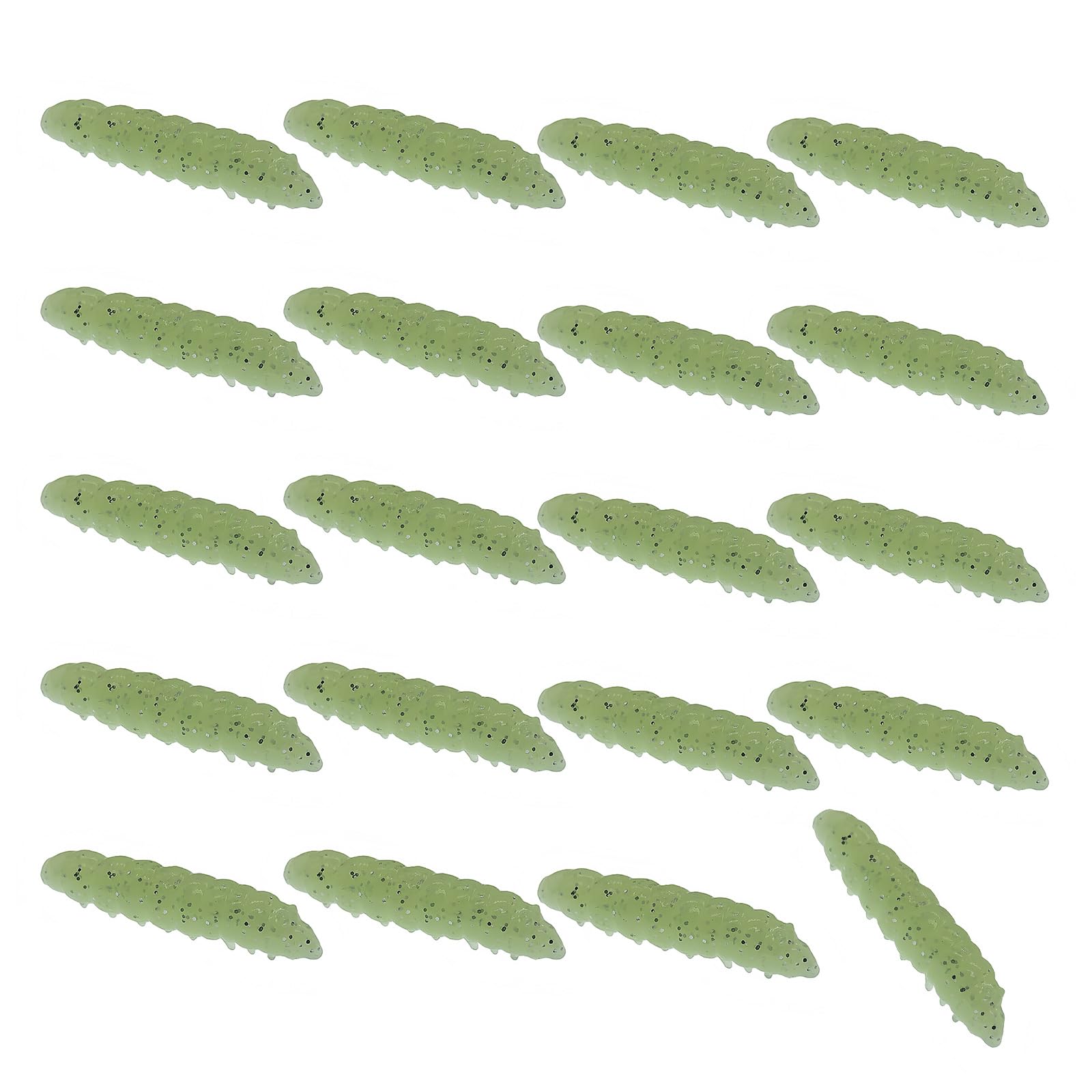 QIAOLIDA 20Pcs Fishing Lures 4Cm Floating Baits Simulation Soft Baits For Freshwater And Saltwater Fishing Enduring