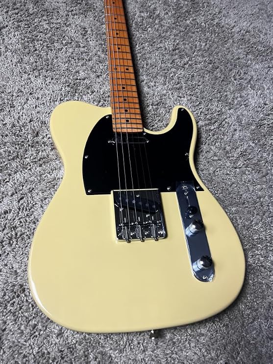 Jt350 BSC Tele Style Guitar, solid basswood body, 22 frets roasted maple neck, Wilkinson bridge, alnico pickups Free