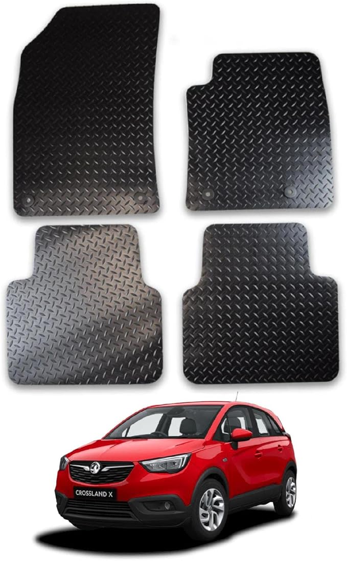 Car Mats for Vauxhall Crossland X (2017+) Tailored Fit Rubber Floor Mat