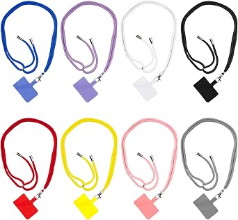 ELANE 8 Pieces Cell Phone Holder Around Neck,Adjustable Crossbody Phone Strap,Cell Phone Lanyard Crossbody Phone Lanyard