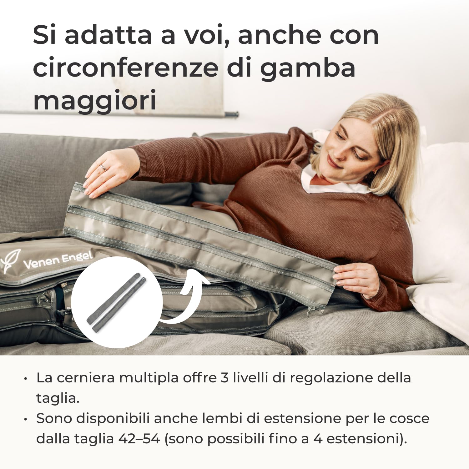 Venen Engel 6 Premium Recovery Boots 6 Programmi di Massaggio – Dispositivo per Disturbi Venosi e Linfatici – Trattamento della Cellulite – Complemento al Drenaggio Linfatico