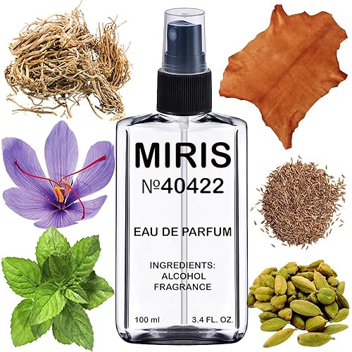 MIRIS nro. 40422, inspirado en African Leather, perfume unisex de larga duración para mujeres y hombres, spray 3.4 fl oz (100 ml)
