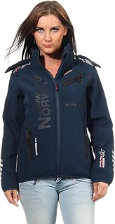 Geographical Norway Rose & Tansy Women's Softshell Jacket, Functional Outdoor Jacket, Breathable, Windproof, Water-Repellent, for Women