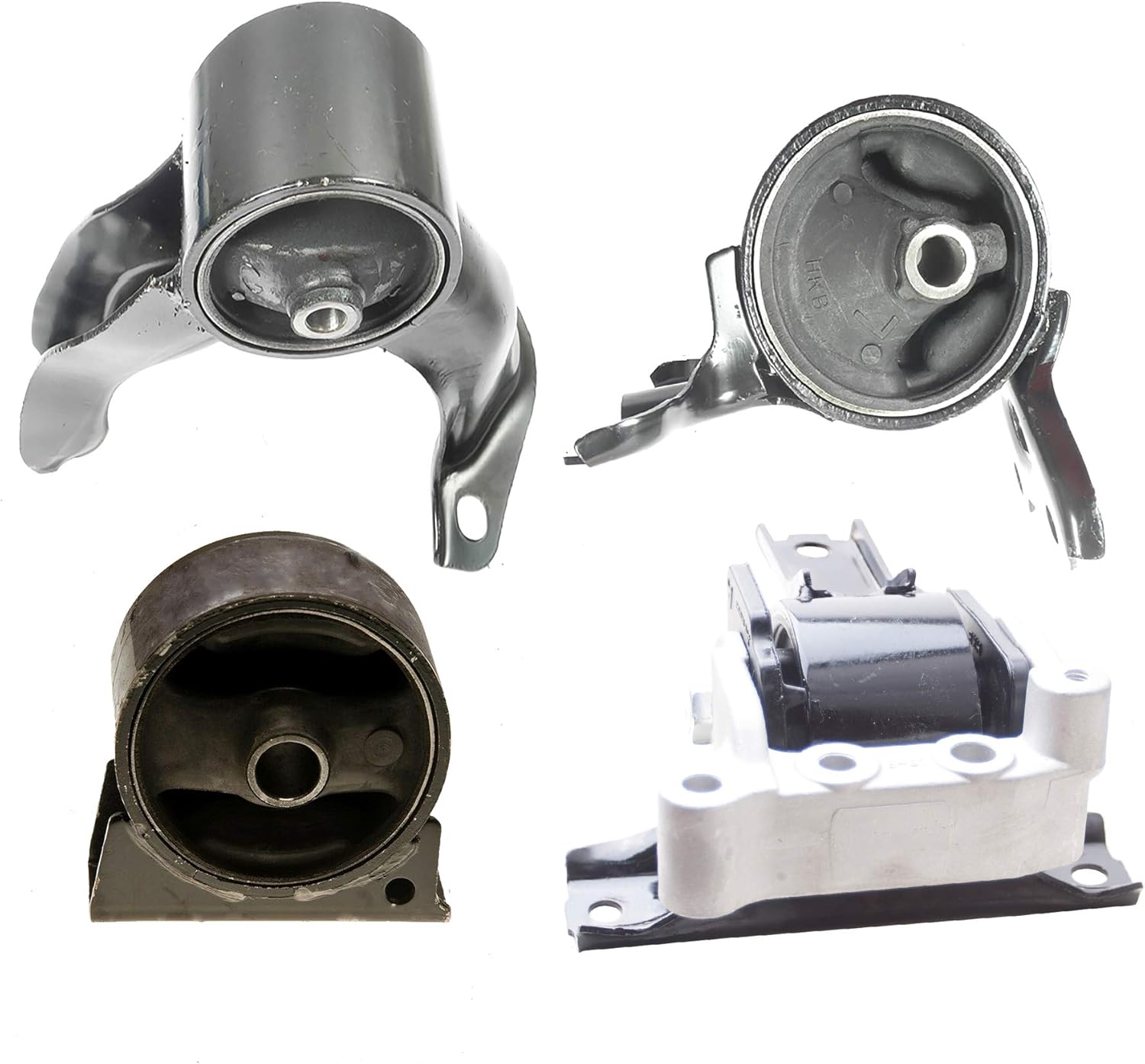 Compatible with 08-13 Mitsubishi Outlander 2.4L FWD Engine Motor and Automatic Transmission Set of 4PCS A4648 A4644 A5423 A5418 2008 2009 2010 2011 2012 2013