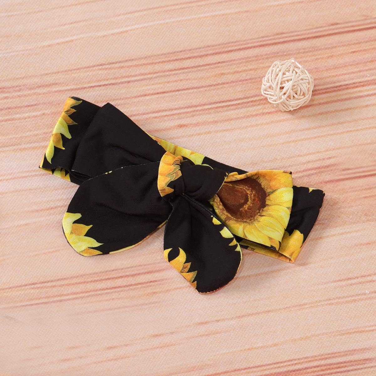 Baby Girls Newborn 3PCS Clothes Top Flower Printed T Shirt Pants Headband