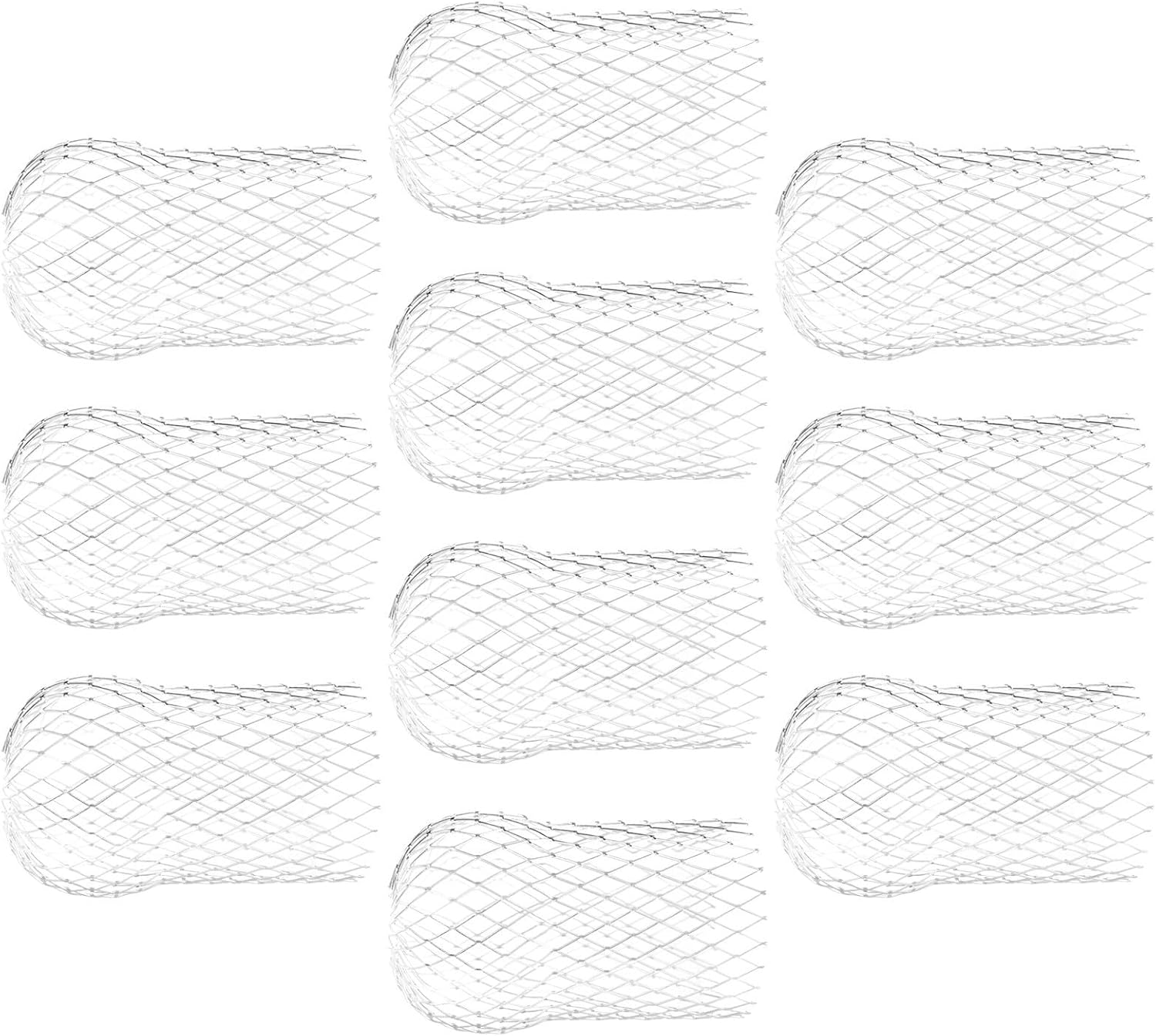 Gutter Expandable Leaf 10pcs Aluminum Filter Guards Downspout Strainers 5.9x3.9x3.9 Inch Protectors Drainage System Blockage Prevention for Outdoor Homes