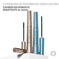 Vista 9 de L'Oreal Paris Makeup Telescopic Original Alargamiento, máscara separadora de pestañas con cepillo de doble precisión, lavable, negro, 0.27 onzas