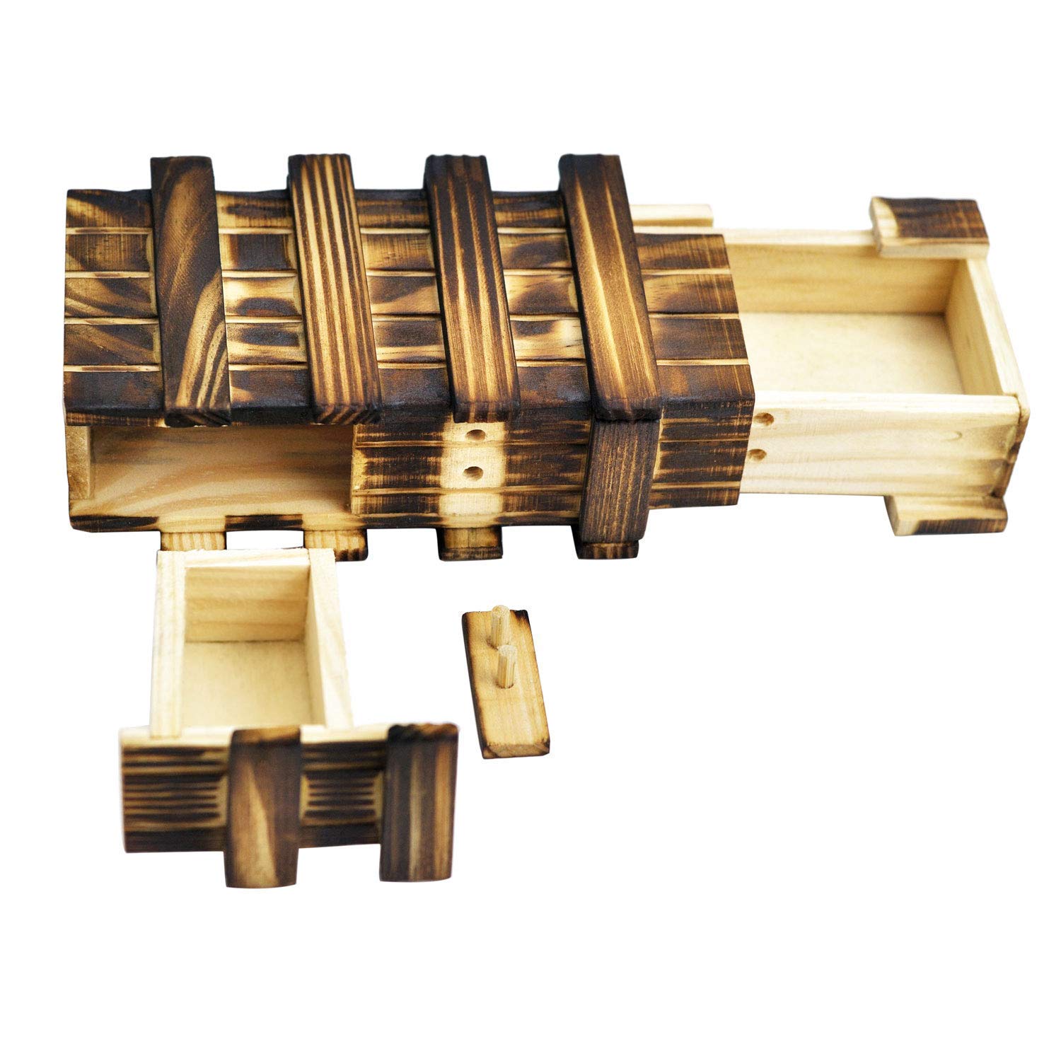 KAILIMENG Puzzle Box, Secret Magic Box with 2 Hidden Compartments