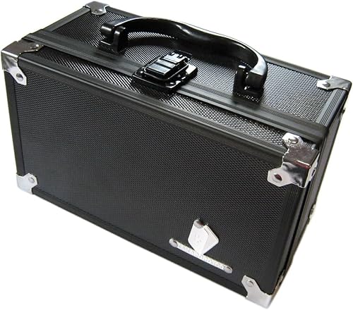 Miniatura 2 de D3 Caja de transporte de almacenamiento de metal negro cubo para cartas coleccionables caja Toploader TCG protector manga juego de cartas MTG Magic