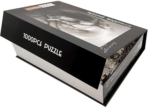 Miniatura 4 de Rompecabezas de caballo español de pura sangre de 1000 piezas para adultos, rompecabezas de paisaje, estilo de arte de arte, regalo de bricolaje