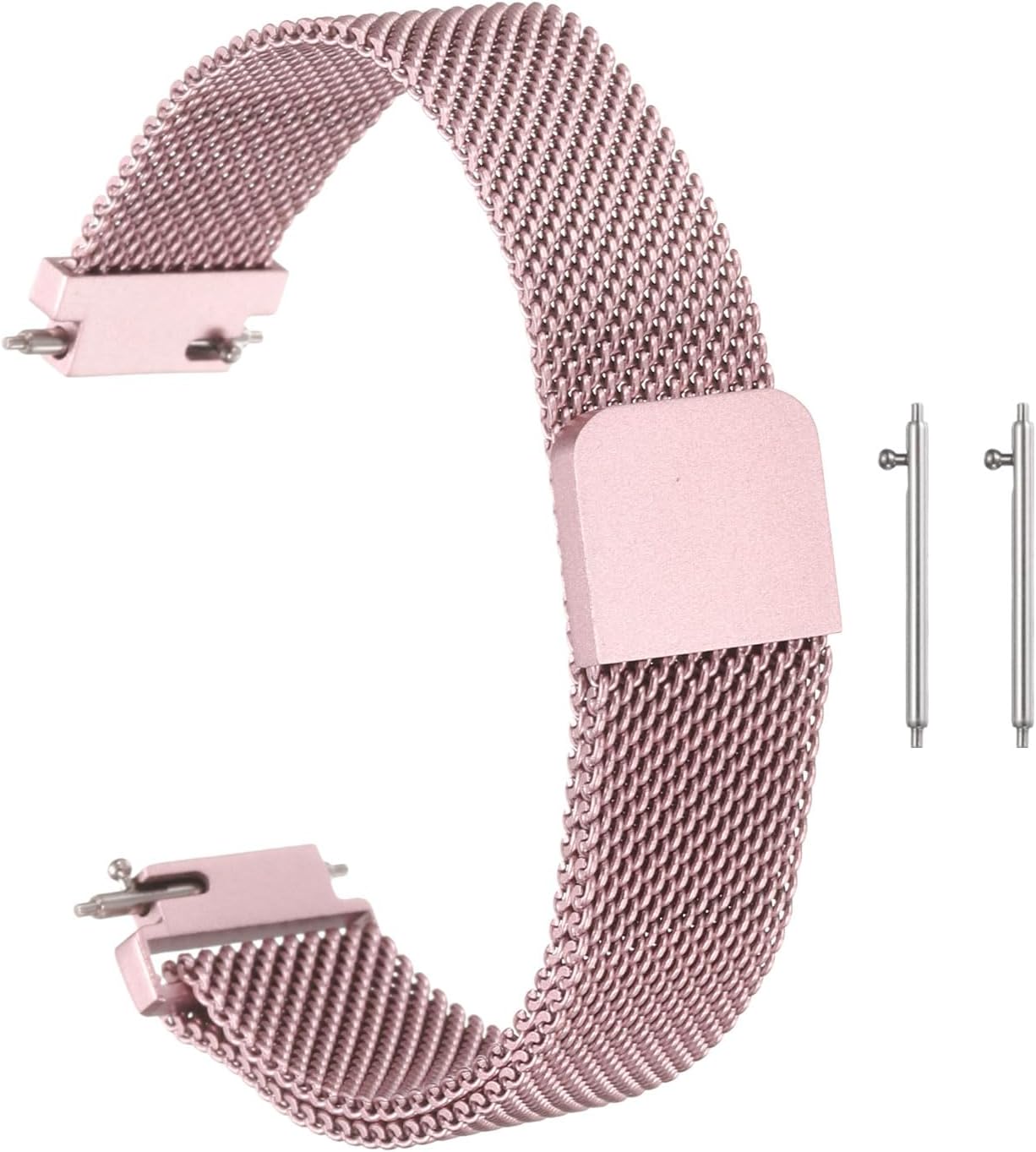 HARFINGTON Stainless Steel Mesh Watch Band Quick Release Metal Replacement Watch Strap with Magnetic Buckle for Men Women