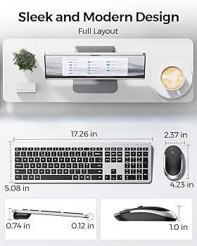Amazon.com: Wireless Keyboard and Mouse Combo - seenda Full