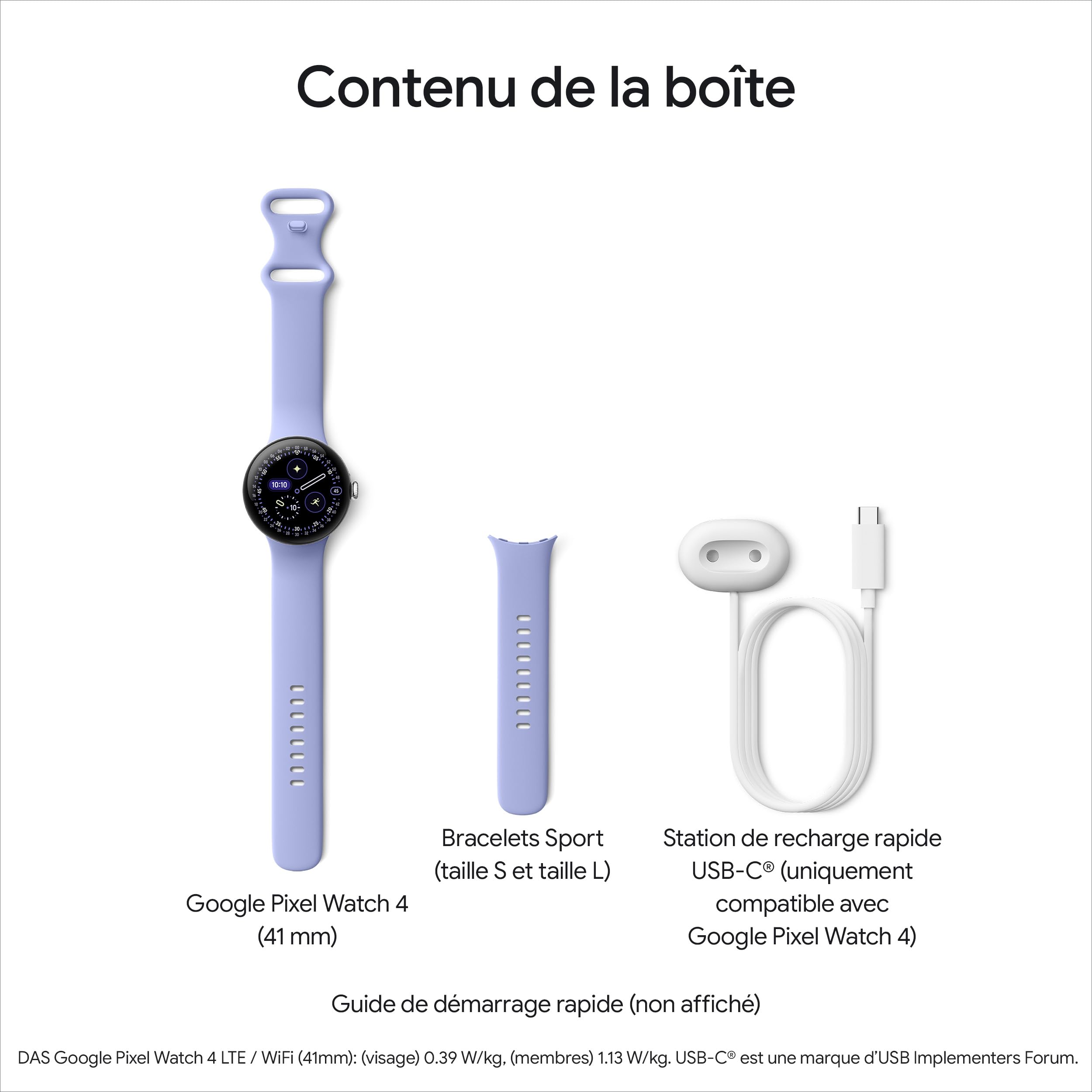 Google Pixel Watch 4 (41 mm) – Montre connectée Android, Suivi Complet des données de santé et de Remise en Forme – Boîtier en Aluminium Noir Mat – Bracelet Sport Noir Volcanique – Wi-FI