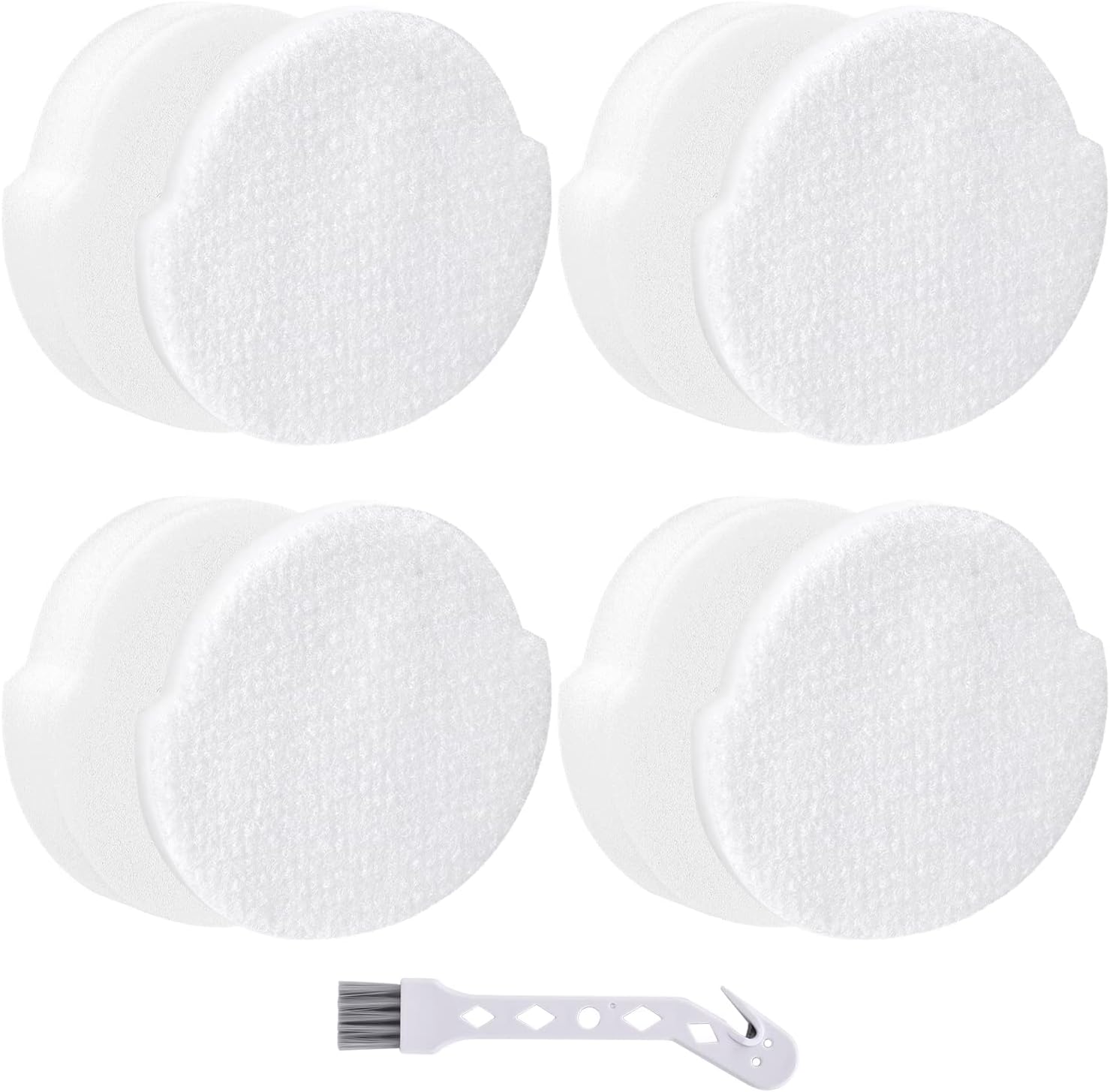 Leadaybetter for Shark Lift-Away Bagless Upright NZ850 AZ912 Vacuum Filter Replacement, 4 Form & 4 Felt Filters