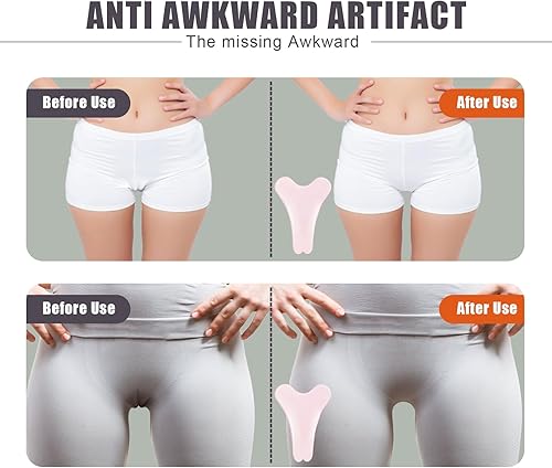 3 PCS pink Shape Intimate Pad Concealer,Seamless Hider,Intimate Pad Silicone Insert, Women Cover Concealer Brief for Workout Legging Yoga(pink)