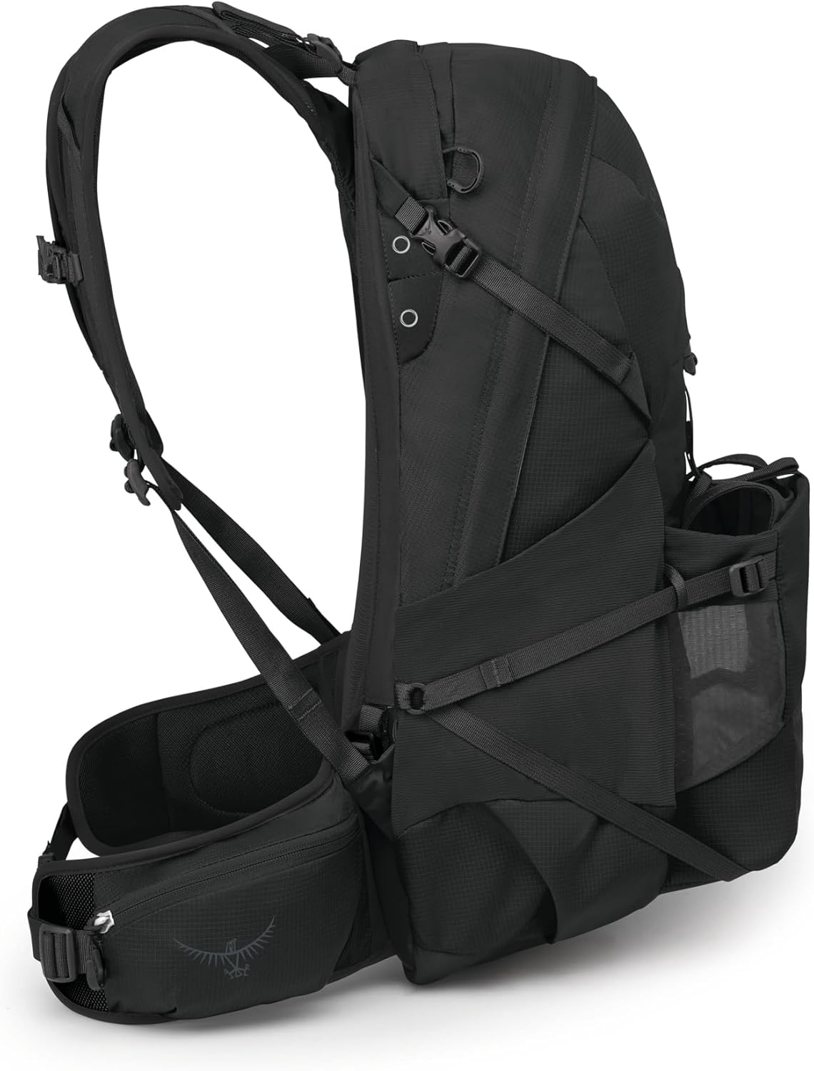 Osprey Talon Oxygen Lightweight Hiking Backpack - Portable, Mobile Oxygen Travel Support, Black/Coal Grey