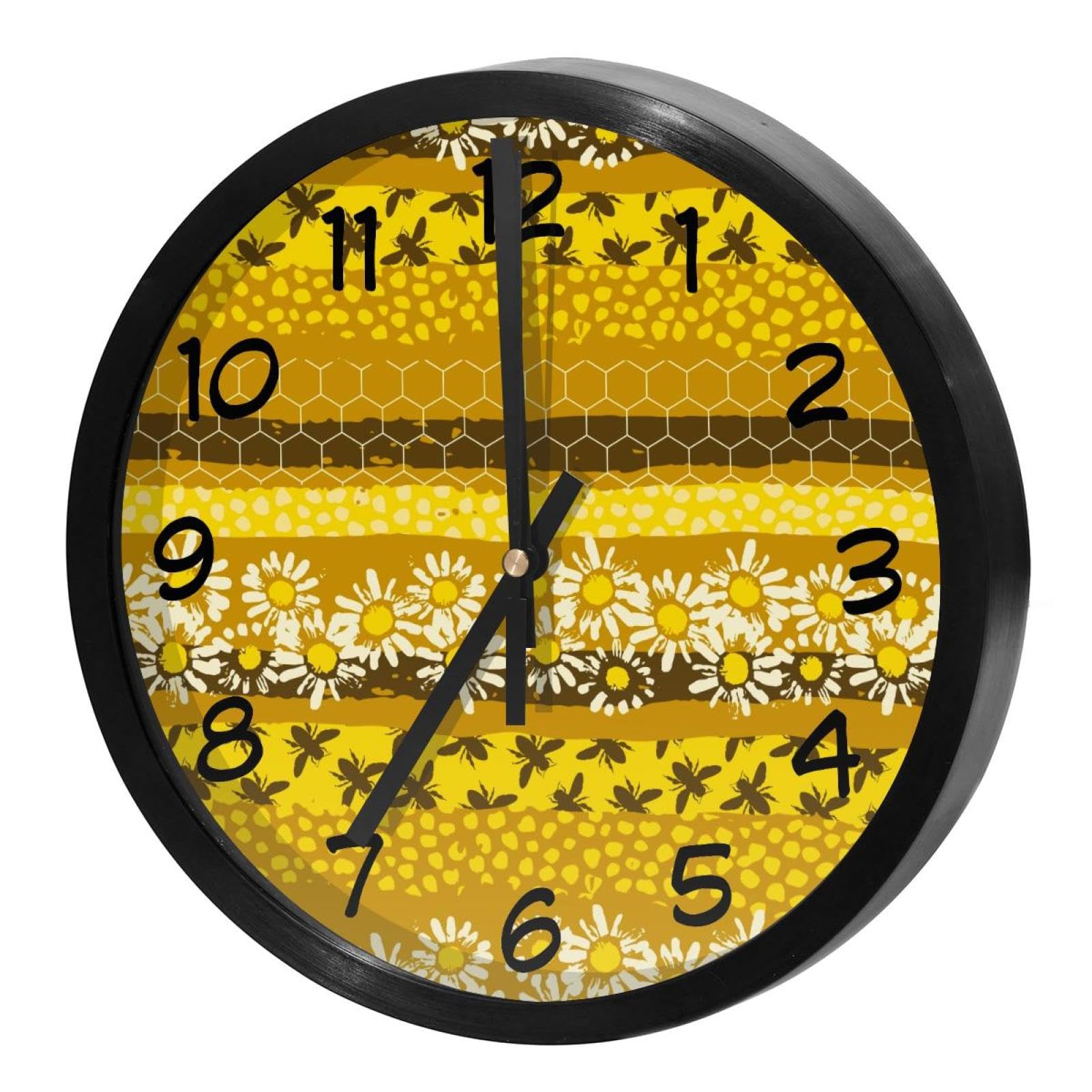 Horloge murale silencieuse à quartz ronde avec piles pour école