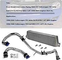 Vista 5 de Kit de Intercooler de Montaje Delantero Kit de Tubo Kit de Brida Sensor Para VW Jetta Golf GTI GL GLI GLS MK4 1.8T 1998-2005 Tornillo