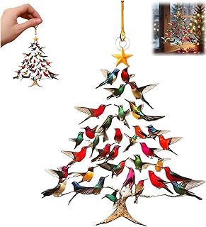 Colorful Hummingbird Hanging Ornament