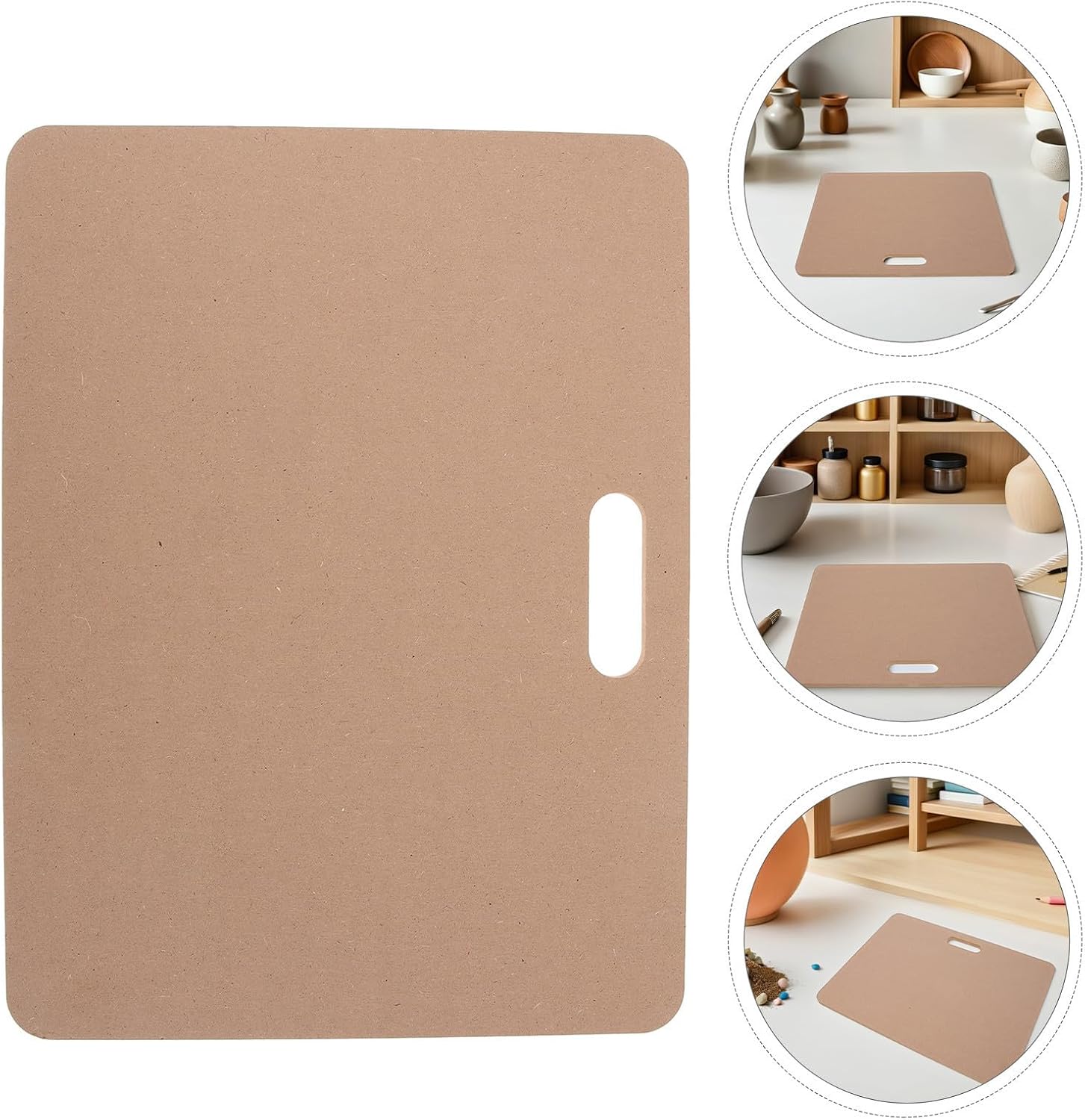 Portable Clay Rolling Board with Handle for Pottery Students