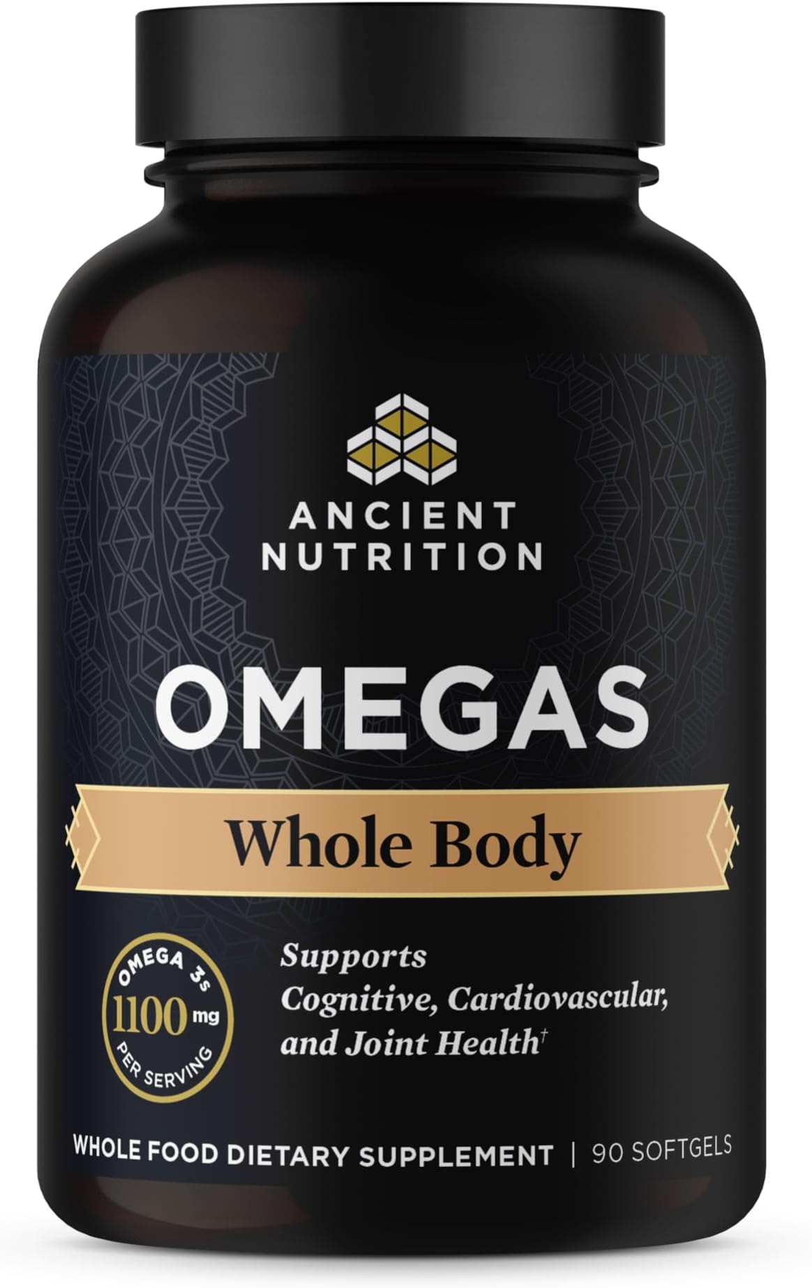 Ancient Omegas Whole Body - ALA, DHA, EPA, from Wild Caught Fish - 90 Capsules