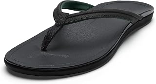 Ho'opio Malua Women's Water Friendly Sandals, Flip Flops for Beach & Everyday, Arch Support & Comfort Fit