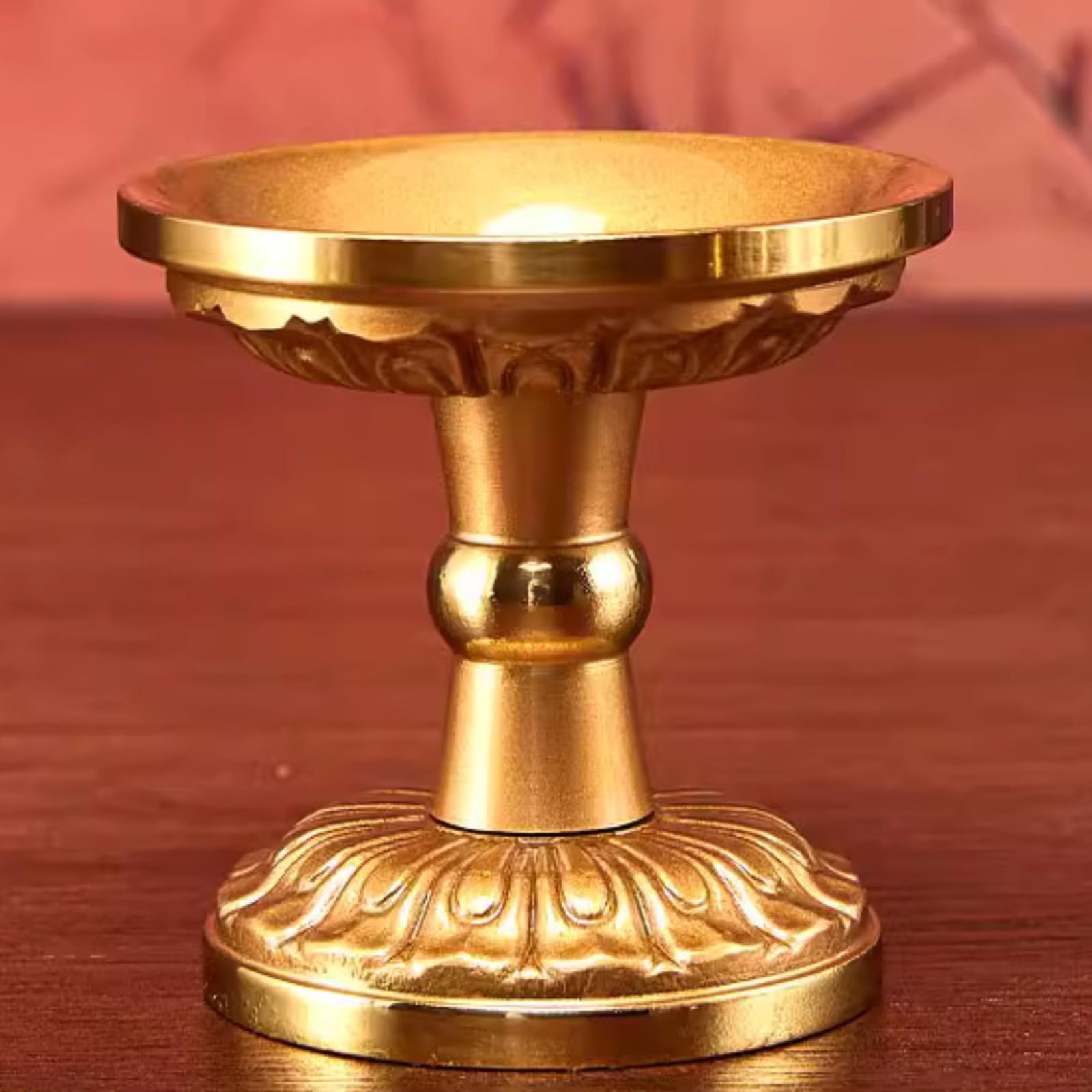 Kerzenhalter aus reinem Kupfer, 6,4 cm, 6,3 cm, buddhistischer Schrein, Altar Dekoration