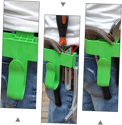 Miniatura 8 de Housoutil Estante para herramientas de cintura, organizador de herramientas de electricista, bolsa de cintura para taladro eléctrico, organizador de