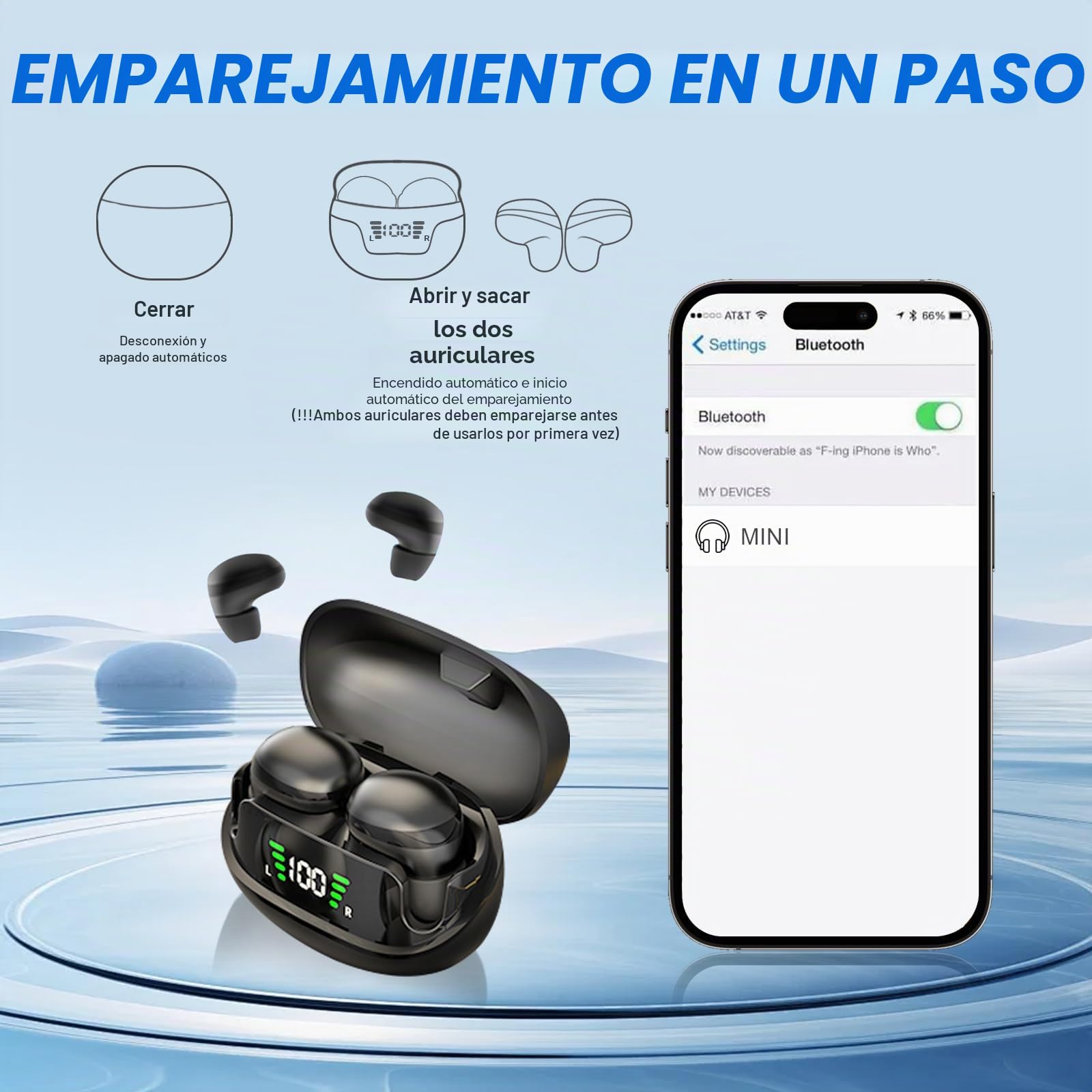Mini auriculares invisibles inalámbricos en el oído Bluetooth auriculares inalámbricos cancelación de ruido auriculares para dormir en la oreja Sleep Earbuds auriculares para dormir para orejas