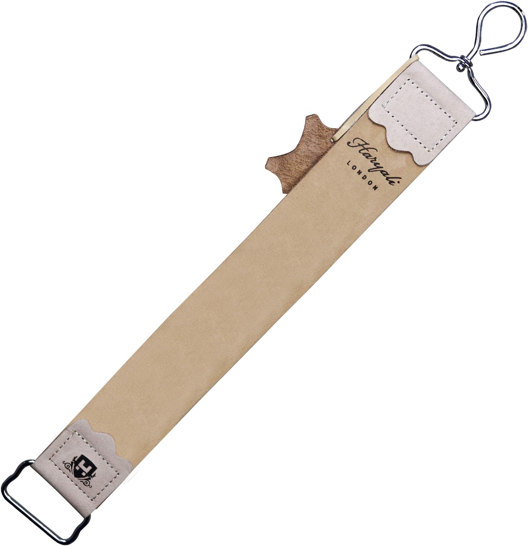 Haryali London Premium Leather Sharpening Strop Belt Stropping Sharpener for All Kind of Knives & Straight Razor Edges