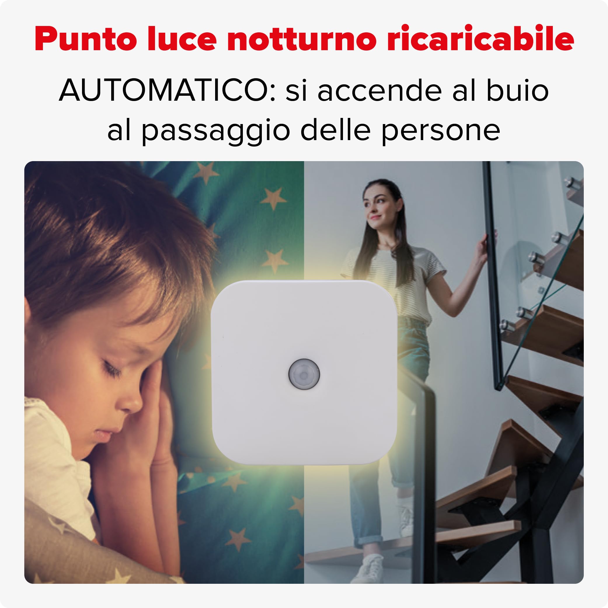 Chicco Baby Moon luce antibuio con sensore ad accensione automatica