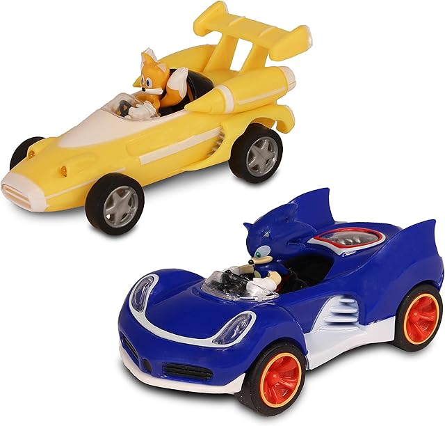 Sonic Transformed All-Stars Racing Pull Back Action: Tails and Sonic Hedgehog