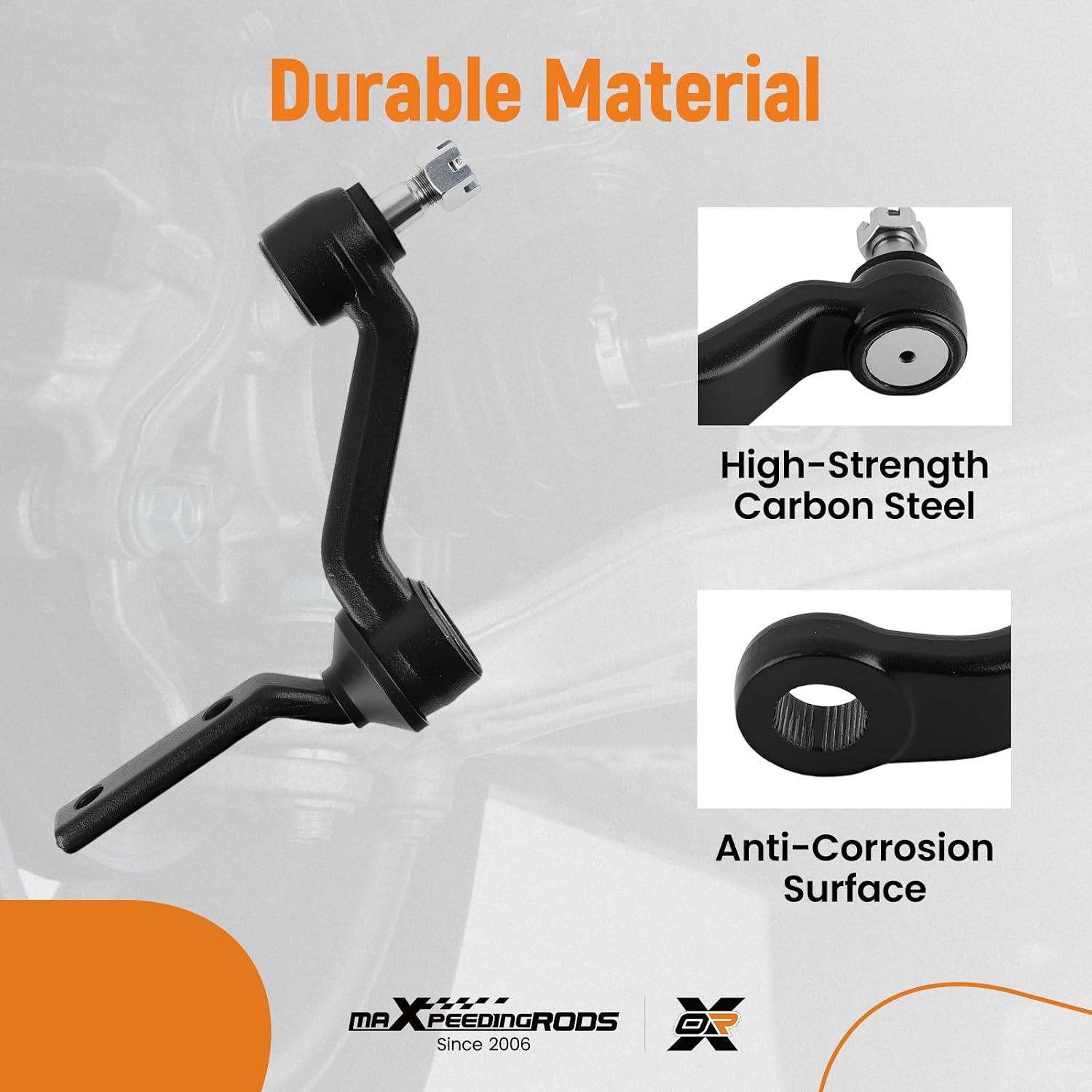 maXpeedingrods 2Pcs K6331 K6335 Front Idler Arm Pitman Arm Kit for Chevy GMC C1500 C2500 1988-1991, C3500 1988-1989, K1500 1988-1991
