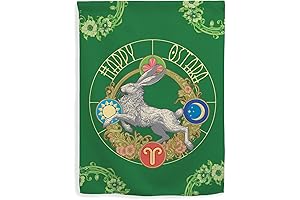 Ostara Spring Equinox Decorations Pagan House Flag