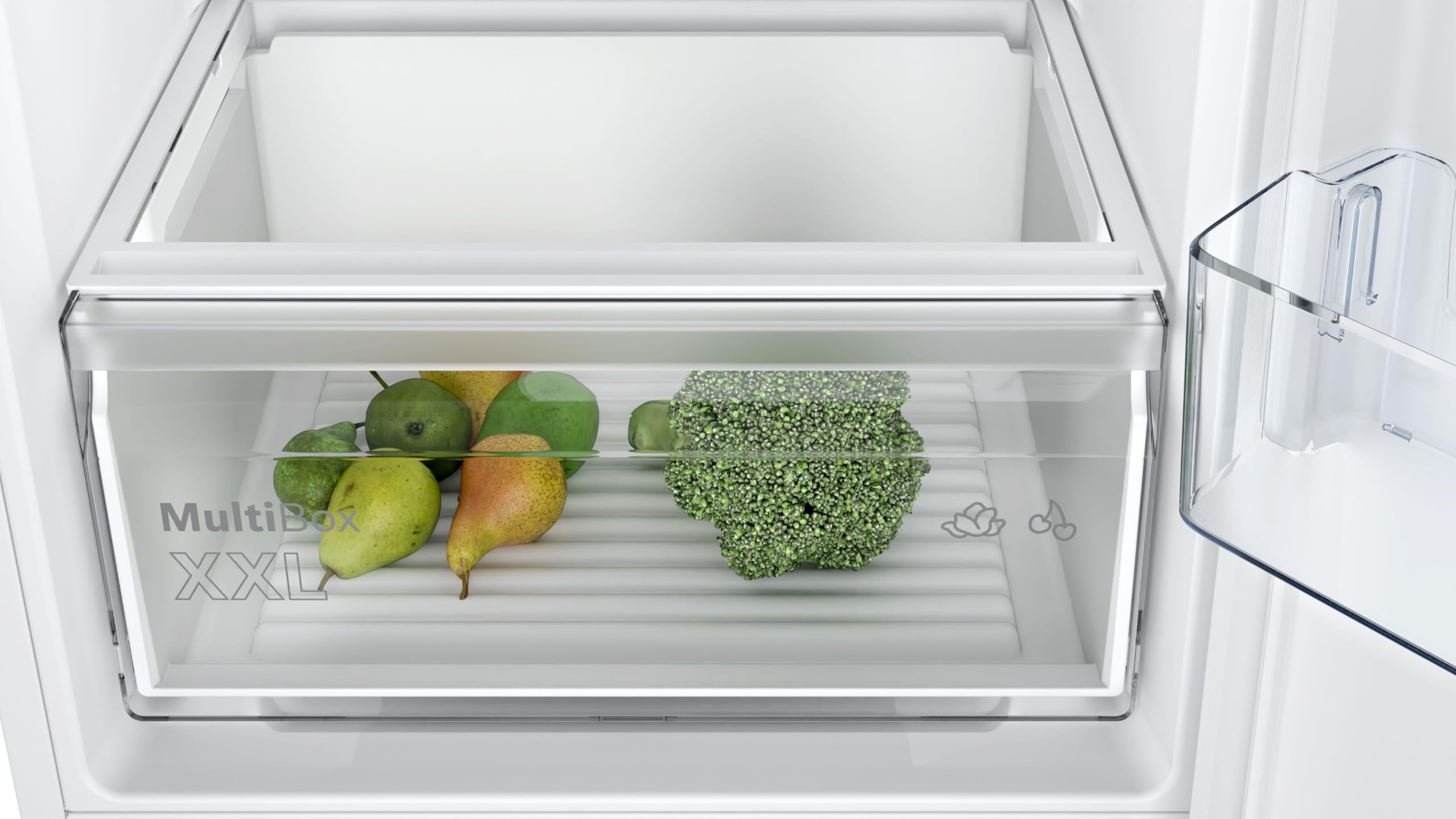 Bosch Serie 2 Kühl-Gefrier-Kombination 177.2 x 54.1 cm NoFrost KIN86NSE0 | Made in Germany, Nie wieder abtauen, MultiBox XXL Frischhalteschublade, BigBox für großes Gefriergut, helle LED Beleuchtung