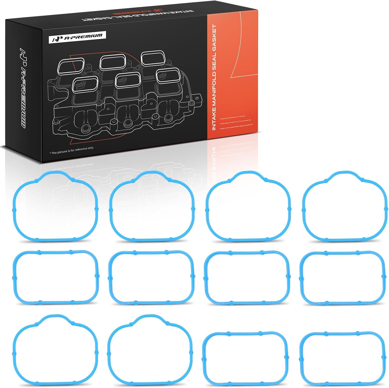 A-Premium Lower and Upper Engine Intake Manifold Gasket Set Compatible with Chrysler, Dodge, Jeep, Ram, VW - Grand Cherokee, Town & Country, 300, Durango, Challenger, Wrangler, ProMaster 3500, V6 3.6L